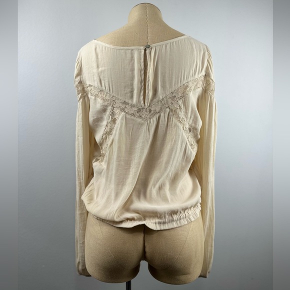 Free People Geometry Lessons Women's Top Ivory Lace Small - Picture 7 of 7